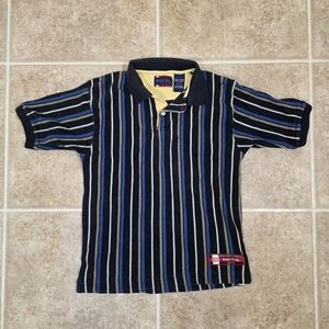 Bugle Boy Classics Youth Large Striped Polo Shirt Vintage